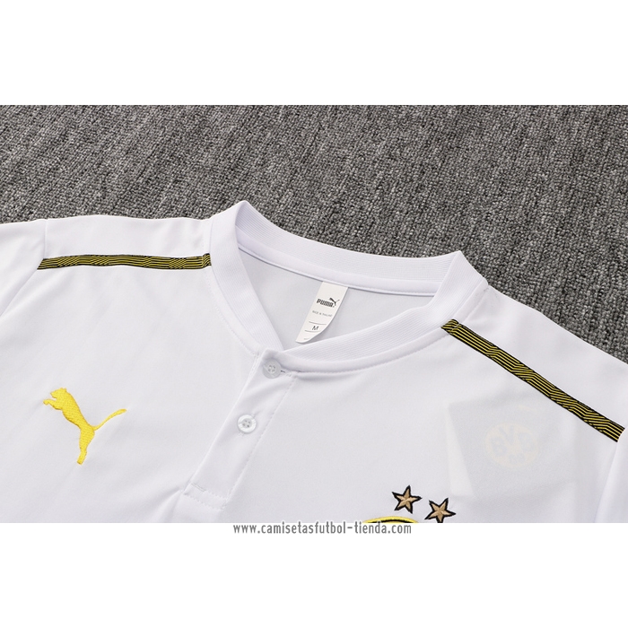 Camiseta Polo del Borussia Dortmund 2021 2022 Blanco